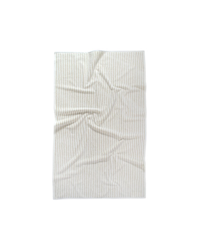 Рушник Lotus Home Готель Premium - Microcotton Stripe Ecru-Kahve 70*140 550 г/м²