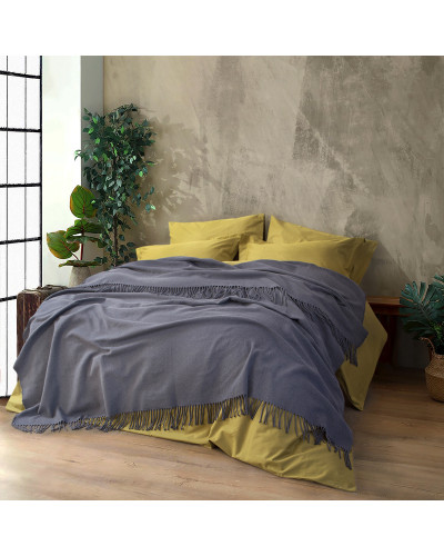 Плед Lotus Home - Bergen антрацит 200*220