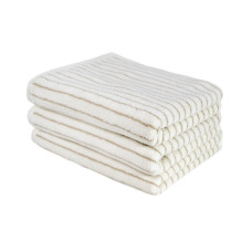 Рушник Lotus Home Готель Premium - Microcotton Stripe Ecru-Kahve 90*150 550 г/м²