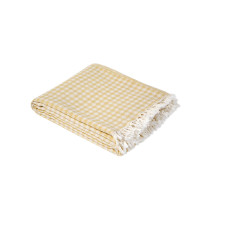Покривало Lotus Home - Checked Gingham жовтий 190*225