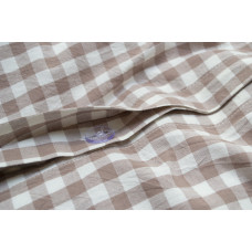 Постільна білизна Lotus Home - Checked Gingham кавовий євро