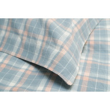 Постільна білизна Lotus Home - Checked Caledonia блакитний сімейний