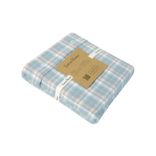 Постільна білизна Lotus Home - Checked Caledonia блакитний сімейний