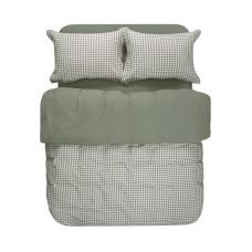 Постільна білизна Lotus Home - Checked Gingham оливковий сімейний
