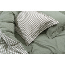 Постільна білизна Lotus Home - Checked Gingham оливковий сімейний