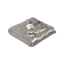 Покривало Lotus Home - Larna muslin anthracite 200*220