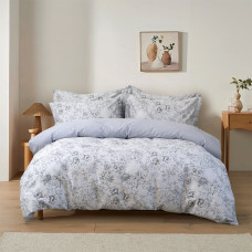 Постільна білизна сатин Lotus Home - Wesiya сірий євро