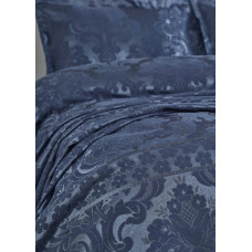 Покривало жакард з наволочками Dantela Vita - Armada indigo синій євро