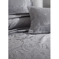 Покривало жакард з наволочками Dantela Vita - Hazel a.gri світло-сірий євро