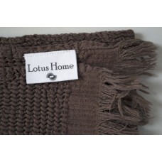 Рушник Lotus Home - Rius dark brown темно-коричневий 50*100