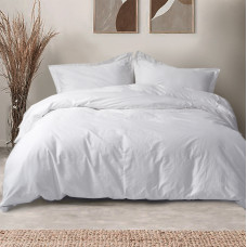 Постільна білизна сатин premium Lotus Home - Dakota Modern білий євро