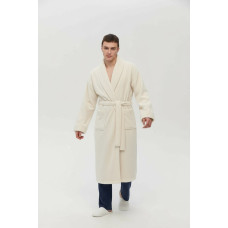 Халат unisex Lotus Home - Bold New Microcotton off white махровий XL