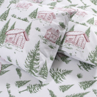 Постільна білизна Lotus Home Фланель - Snowy Forest євро