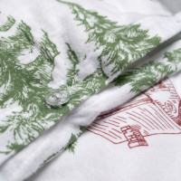 Постільна білизна Lotus Home Фланель - Snowy Forest євро