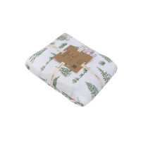 Постільна білизна Lotus Home Фланель - Snowy Forest євро