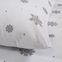 Постільна білизна Lotus Home Фланель - Crystal Snow євро