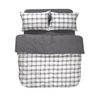 Постільна білизна Lotus Home Фланель - Bella сірий євро