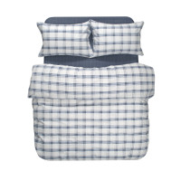 Постільна білизна Lotus Home Фланель - Bella синій євро