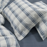 Постільна білизна Lotus Home Фланель - Bella синій євро