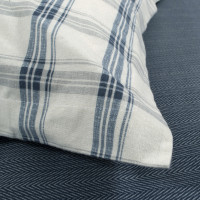 Постільна білизна Lotus Home Фланель - Bella синій євро