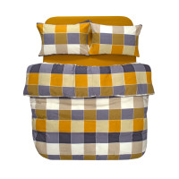 Постільна білизна Lotus Home Фланель - Lucca гірчичний євро