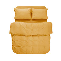 Постільна білизна Lotus Home Washed cotton - Kansas жовтий євро