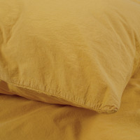 Постільна білизна Lotus Home Washed cotton - Kansas жовтий євро