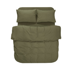 Постільна білизна Lotus Home Washed cotton - Kansas зелений євро