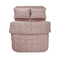 Постільна білизна Lotus Home Washed cotton - Kansas пудровий євро