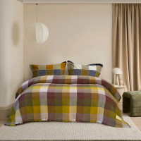 Покривало Lotus Home - Lucca muslin гірчичний 240*260