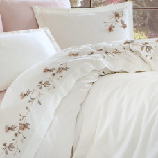 Постільна білизна Dantela Vita сатин з вишивкою - Anetta євро