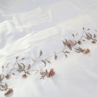 Постільна білизна Dantela Vita сатин з вишивкою - Anetta євро