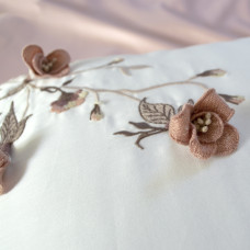 Постільна білизна Dantela Vita сатин з вишивкою - Anetta євро