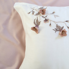 Постільна білизна Dantela Vita сатин з вишивкою - Anetta євро
