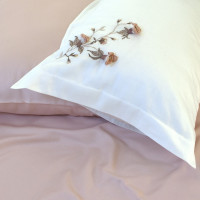 Постільна білизна Dantela Vita сатин з вишивкою - Anetta євро