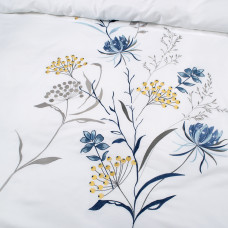 Постільна білизна Dantela Vita сатин з вишивкою - Nilufer beyaz білий сімейний
