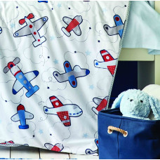 Дитячий набір в ліжечко для немовлят Karaca Home - Airship mavi блакитний (10 предметів)