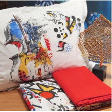 Постільна білизна Karaca Home - Beris kirmizi 2019-2 червоний ранфорс підлітковий