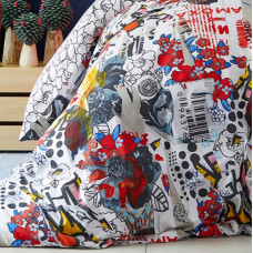 Постільна білизна Karaca Home - Beris kirmizi 2019-2 червоний ранфорс підлітковий