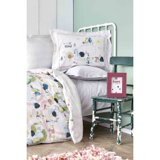 Постільна білизна Karaca Home - Forest yesil 2020-2 зелений ранфорс підлітковий