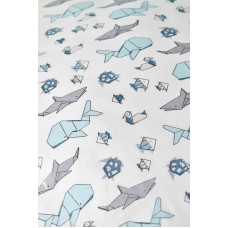 Постільна білизна Karaca Home - Shark yesil 2020-2 зелений ранфорс підлітковий