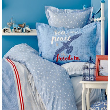 Постільна білизна Karaca Home - Freedom 2018-1 ранфорс підлітковий (простирадло 160*240)