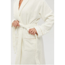 Халат махровий Lotus Home - Nella ekru L/XL