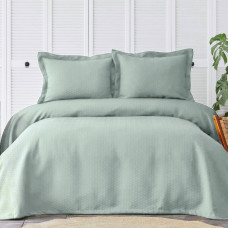 Покривало з наволочкою Karaca Home - Charm bold mavi блакитний 160*240 полуторний
