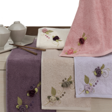 Рушник бамбуковий Maxstyle - Luna пудра 50*90