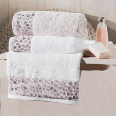 Рушник бамбуковий Maxstyle - Leopard білий 50*90