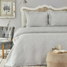 Покривало з наволочками Karaca Home - Eva mavi блакитний 230*240