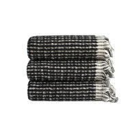 Рушник Barine - Curly Bath Towel ecru-black кремово-чорний 90*170