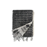 Рушник Barine - Curly Bath Towel ecru-black кремово-чорний 90*170