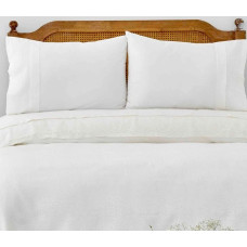 Постільна білизна Karaca Home Private - Cynthia beyaz білий піке 220*230 євро